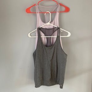COPY - Two Alo Mesh Drape Back Tops